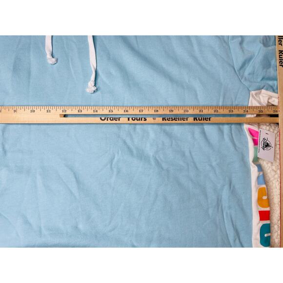 Women's Disney Magic Cropped Hoodie Sweater 1X Light Blue - Picture 5 of 9